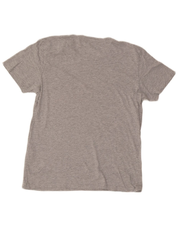 Jack & Jones Hombre Regular Fit Graphic T-Shirt Top XL Algodón moteado gris