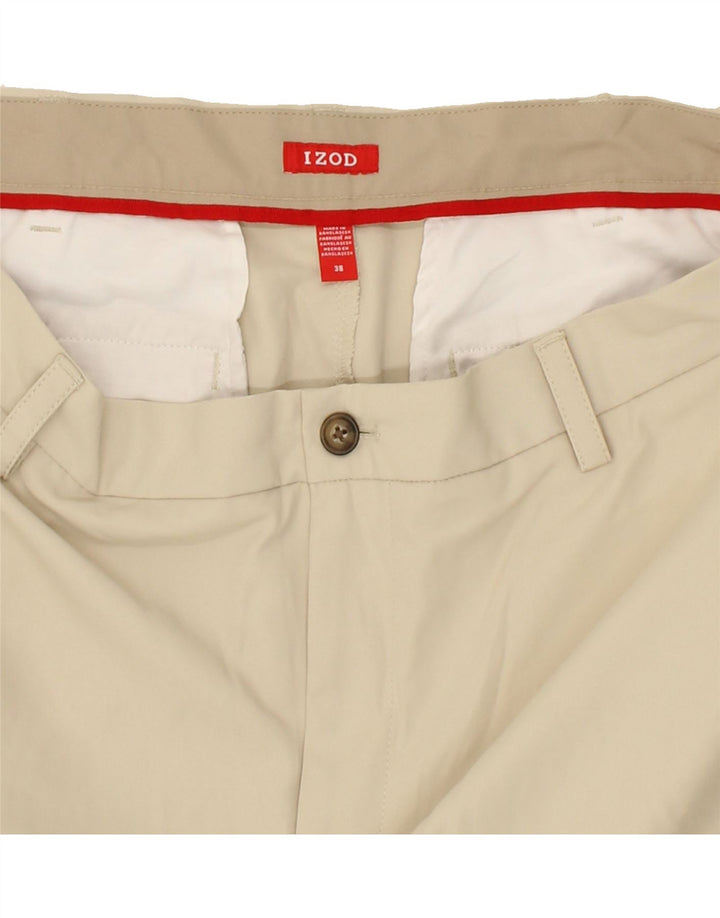 IZOD Mens Cargo Shorts W38 XL Beige Polyester Vintage Izod and Second-Hand Izod from Messina Hembry 