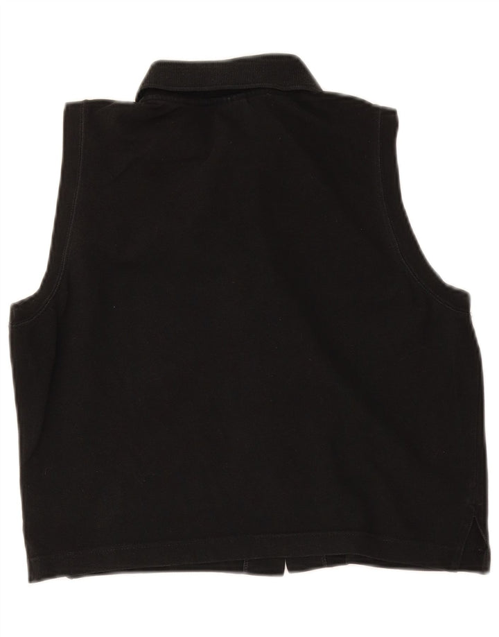 Lacoste Blusa sin mangas corta para mujer Talla 44 Grande Negro