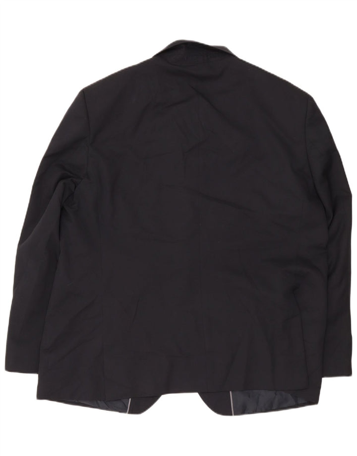 Marks & Spencer Chaqueta tipo blazer de 2 botones para hombre UK 48 4XL Poliéster azul marino