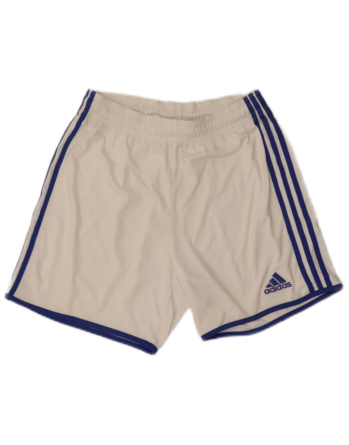 Adidas Mens Climalite Sport Shorts Medio Blanco Poliéster