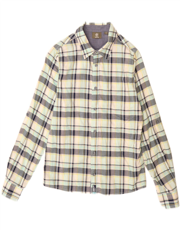 TIMBERLAND Camisa de Franela Niño 15-16 Años Mediana Cuadros Multicolor