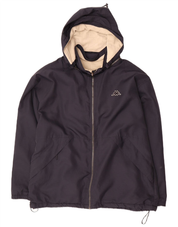 Kappa Chaqueta reversible con capucha para hombre UK 40 Large Poliéster azul marino