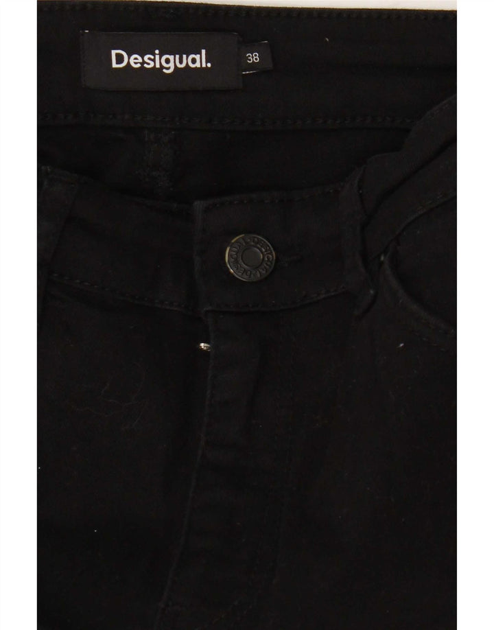 Vaqueros pitillo Desigual para mujer EU 38 Medium W28 L30 Negro