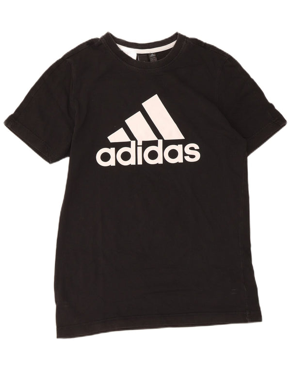 Adidas Camiseta gráfica para niño 14-15 años Negro Algodón
