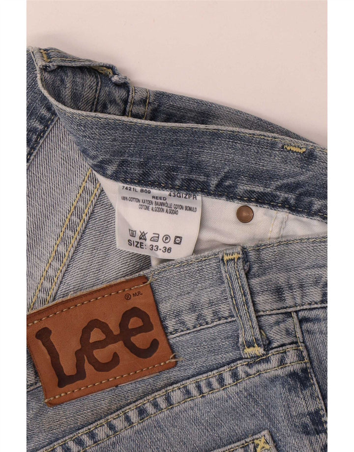 Vaqueros Lee REED Bootcut W33 L36 Algodón Azul Mujer
