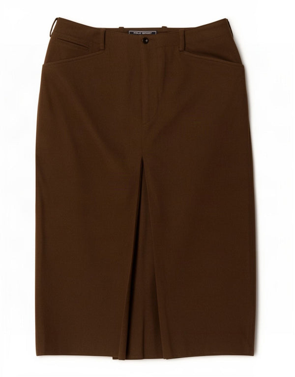 Ralph Lauren Womens Straight Skirt US 8 Medium W28 Khaki Wool