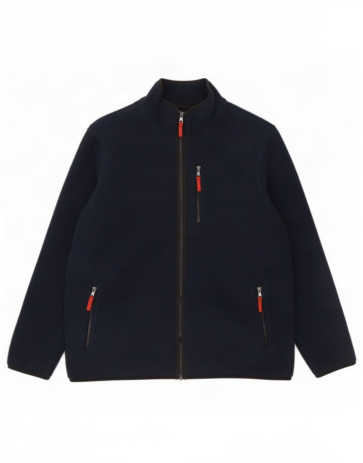 Marks & Spencer Chaqueta polar para hombre UK 46 3XL Azul marino Poliéster