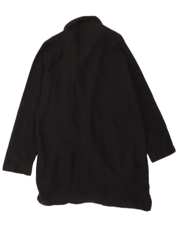 Abrigo ZARA Mujer UK 44 Mediano Lana Negra