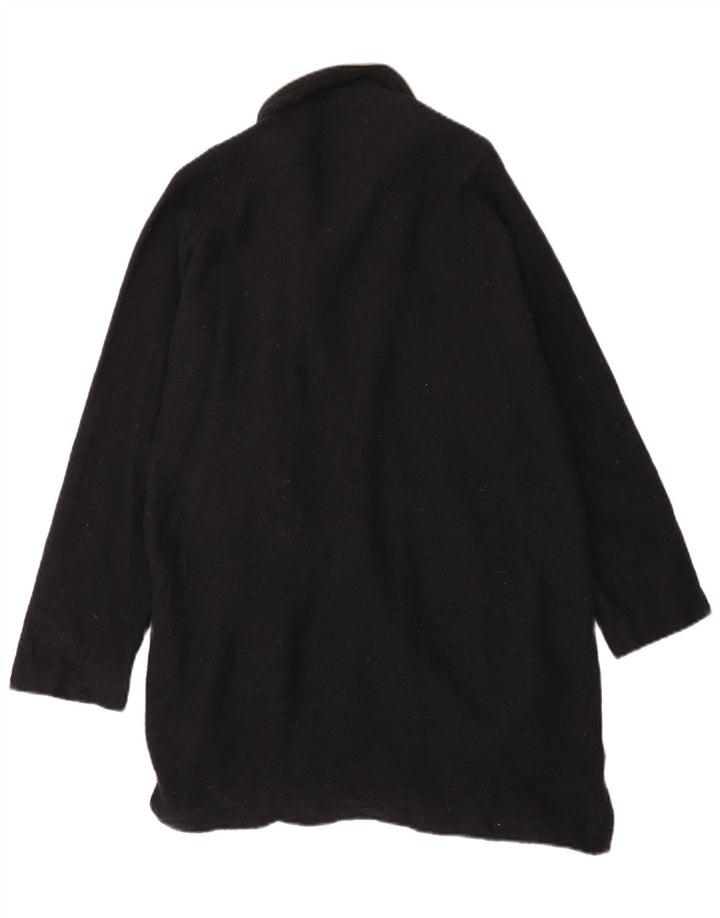 Abrigo ZARA Mujer UK 44 Mediano Lana Negra