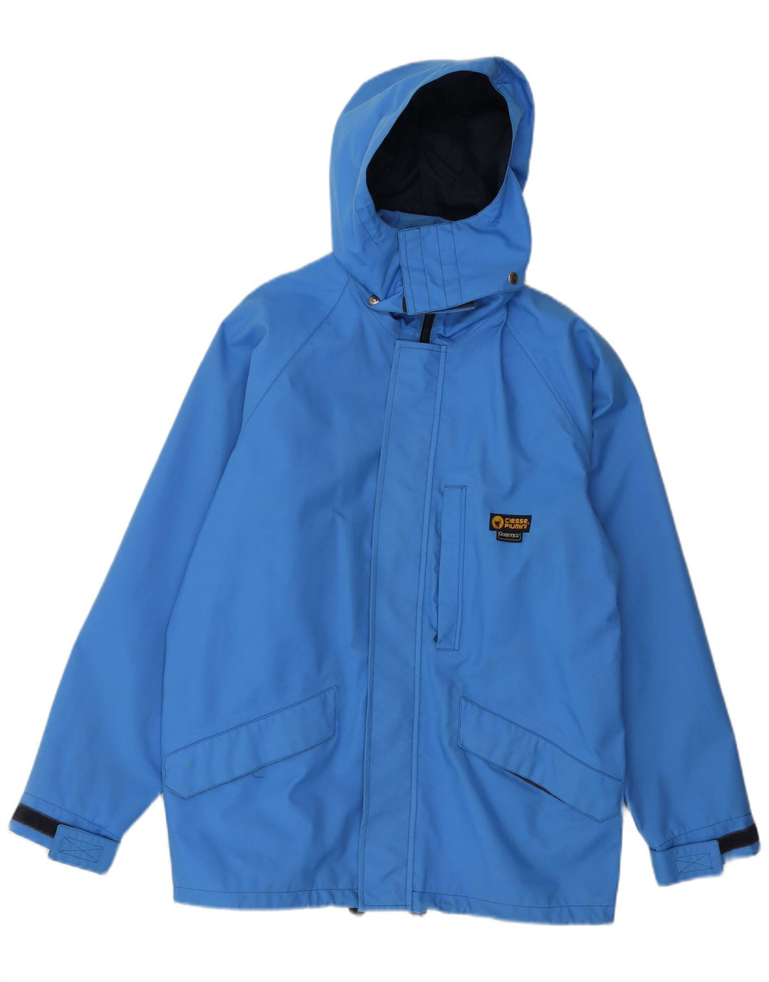 Ciesse Piumini Chaqueta cortavientos con capucha Gore-Tex para hombre IT 48/50 Azul medio