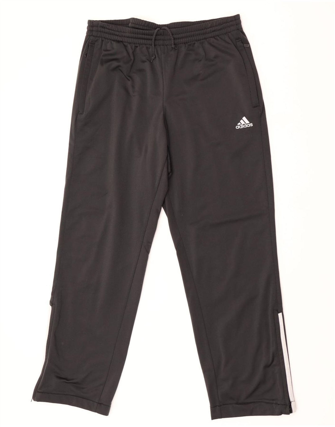 Adidas Pantalones de chándal para hombre UK 44/46 Large Negro Poliéster