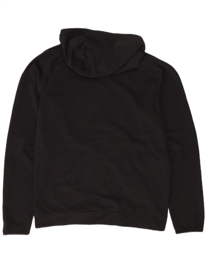 PUMA Sudadera con capucha y cremallera para hombre, talla mediana, negra