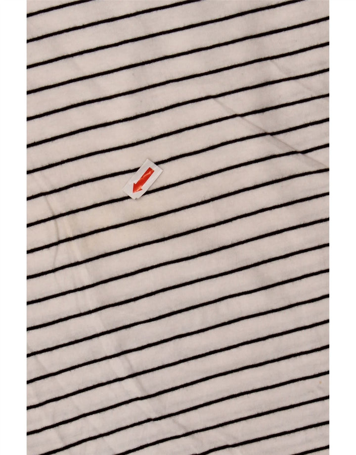 CALVIN KLEIN JEANS Camiseta Niña Top 14-15 Años Grande Blanco Rayas