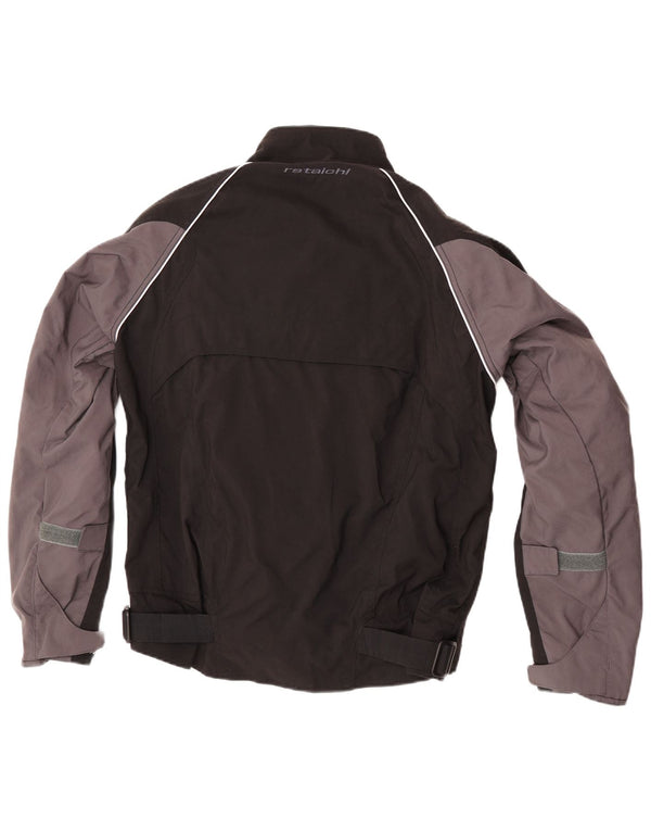 RS Taichi Chaqueta de corredor gráfica para hombre UK 38 Medium Black Colourblock Nylon