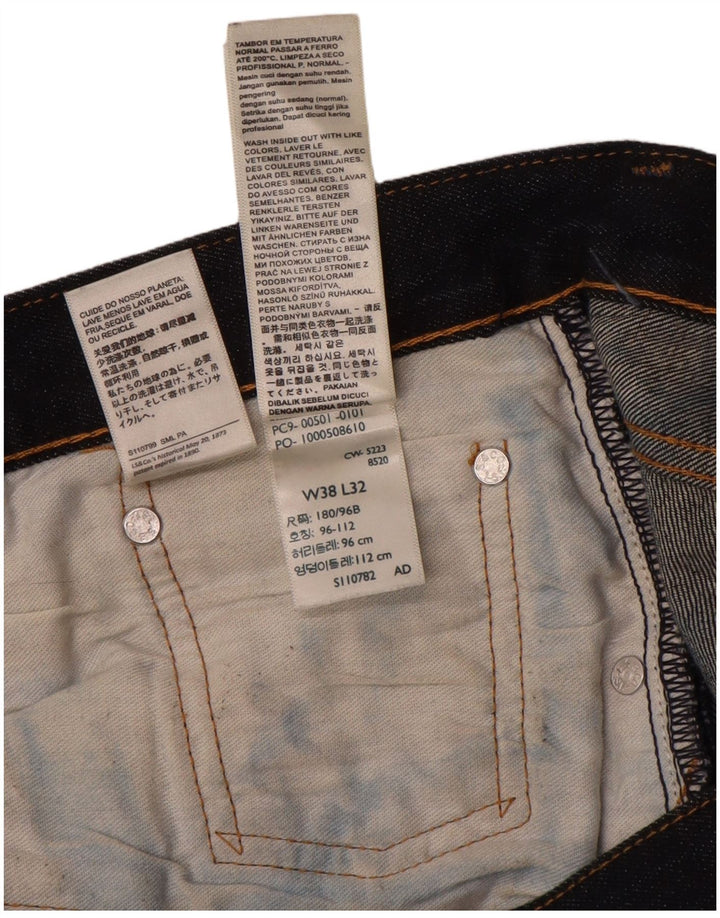 Levi's Jeans rectos 501 para hombre W38 L27 Algodón azul marino
