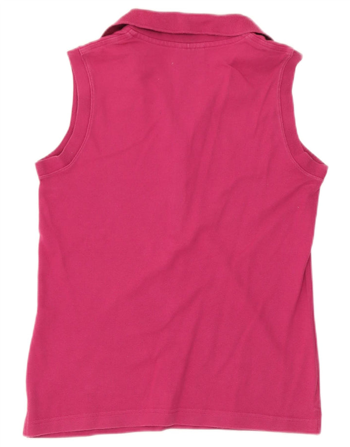Polo Lacoste Mujer Sin Mangas Talla 38 Algodón Rosa Medio