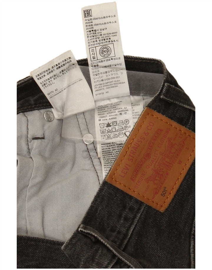 Levi's Vaqueros Rectos 501 Para Mujer W25 L26 Algodón Gris