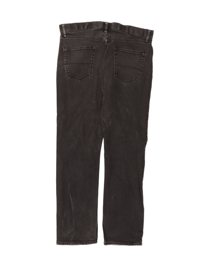 Marks & Spencer Vaqueros rectos regulares para mujer W36 L31 Algodón gris