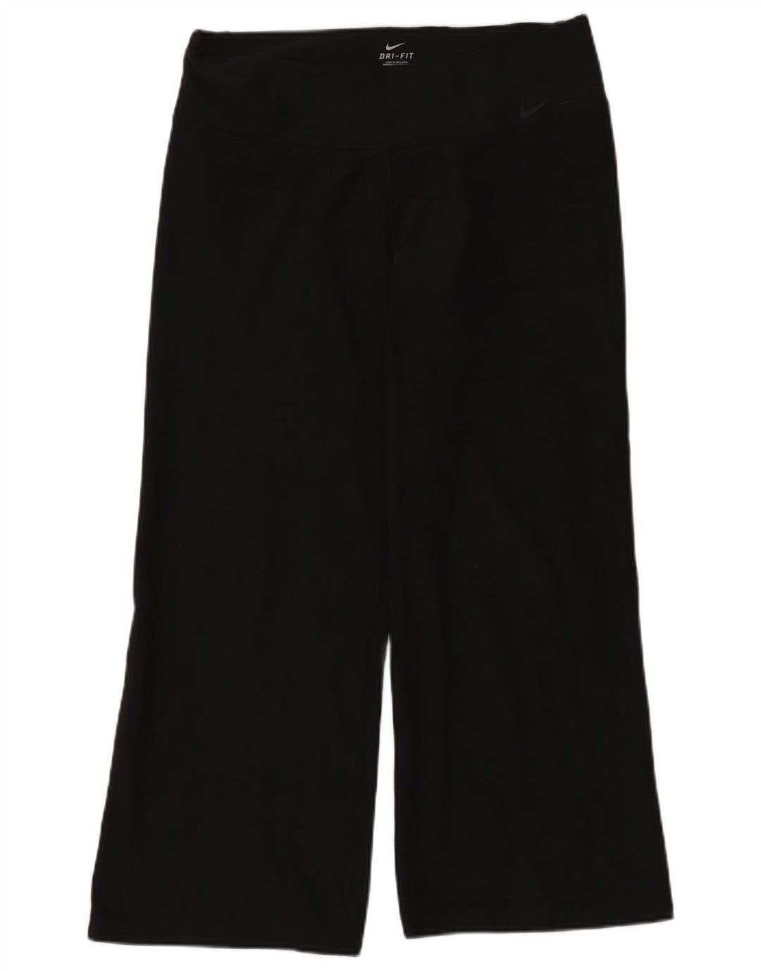 NIKE Mujer Dri Fit Chándal Pantalones UK 40 Grande Poliéster Negro
