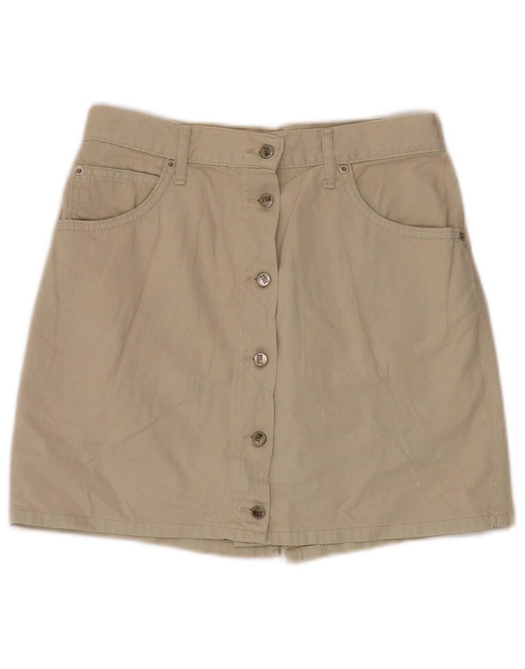 Falda Acampanada Metropolitan Para Mujer W30 Algodón Beige Medio