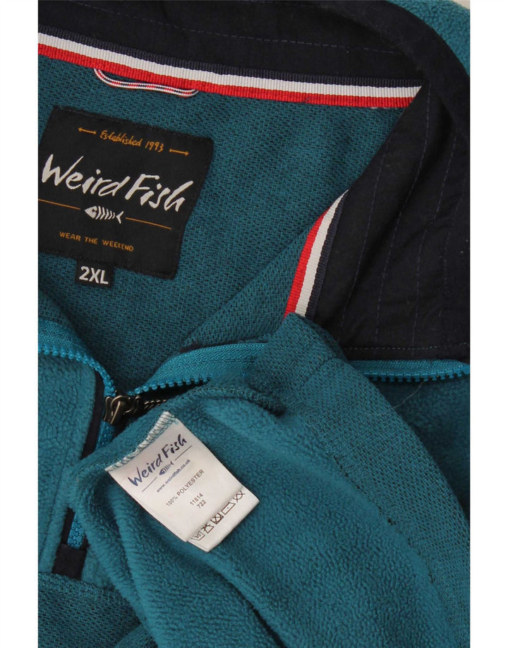 Weird Fish Jersey polar para hombre 2XL Poliéster azul