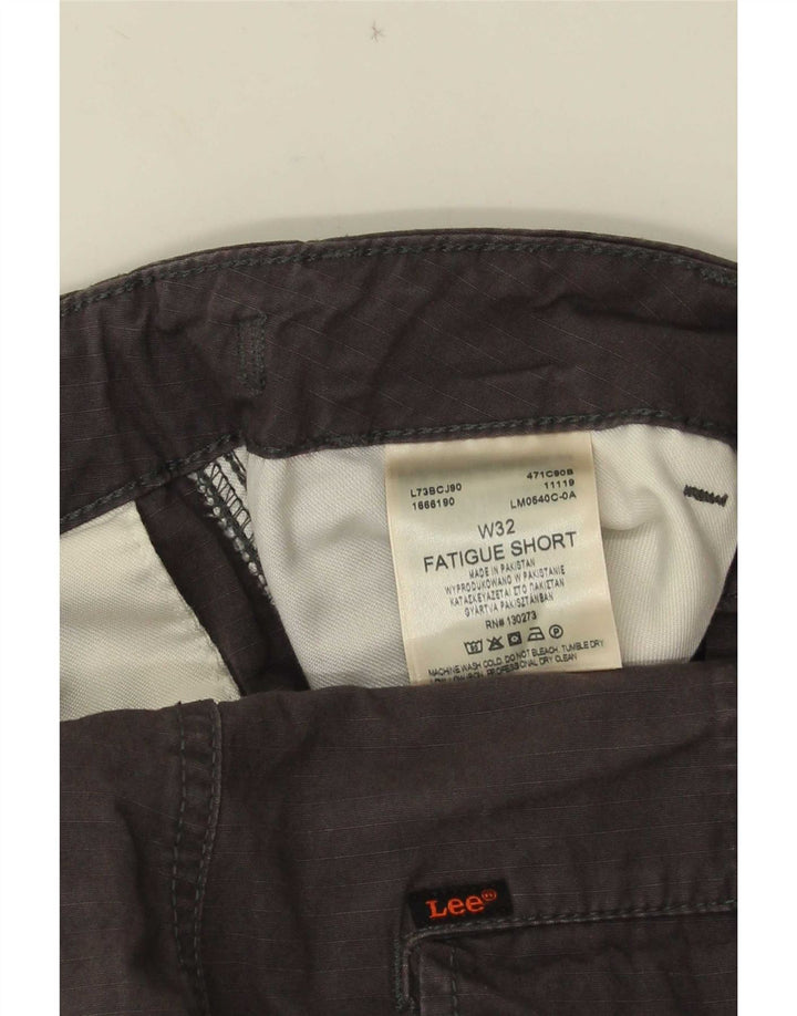 Pantalones cortos tipo cargo Lee para hombre W32 de algodón gris medio