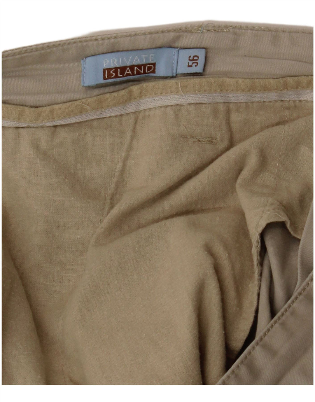 VINTAGE Pantalones cortos cargo para hombre IT 56 3XL W40 Beige