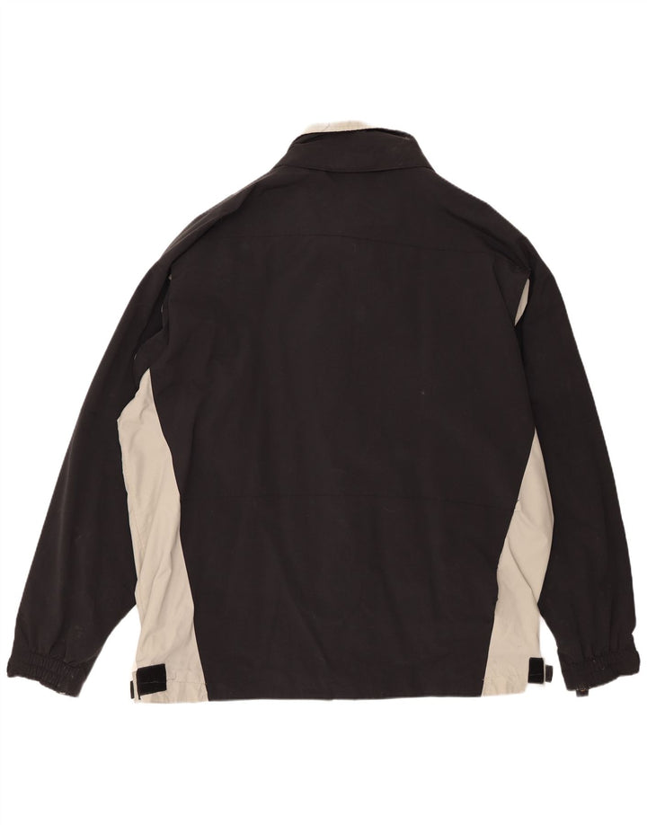 Kappa Chaqueta Bomber para Hombre UK 46 3XL Negro Colorblock
