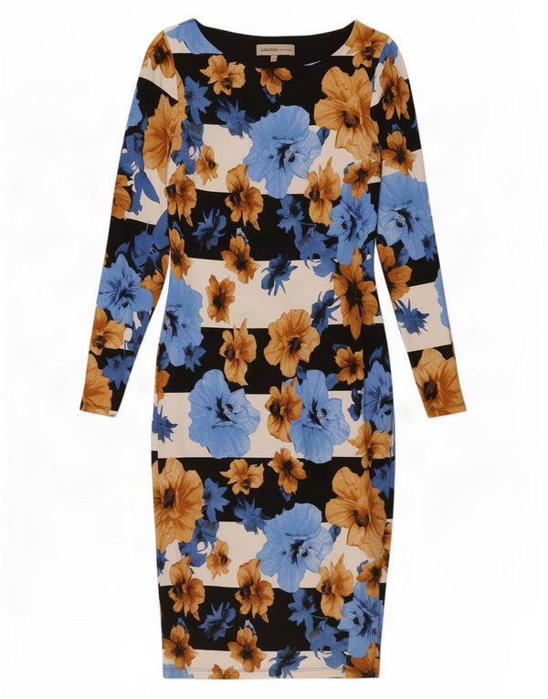 Marks & Spencer Vestido ajustado para mujer UK 40 Pequeño multicolor floral