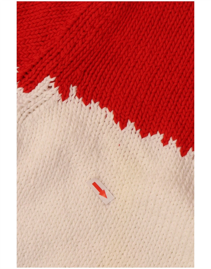 BENETTON Suéter tipo jersey con cuello redondo para mujer UK 40 Mediano Multicolor