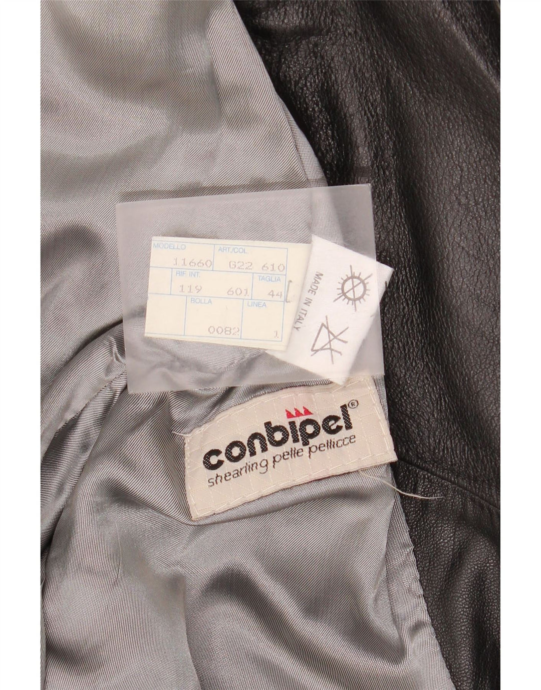 Conbipel Chaqueta Biker De Cuero Para Mujer IT 44 Medium Cuero Negro