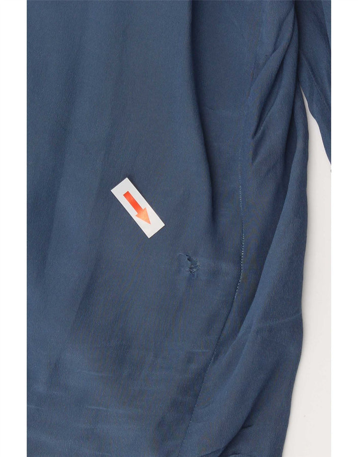 Blusa camisera vintage para mujer IT 50 XL Azul