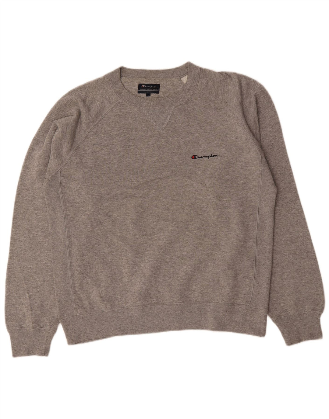 Champion Sudadera Para Hombre Jumper Large Gris Algodón