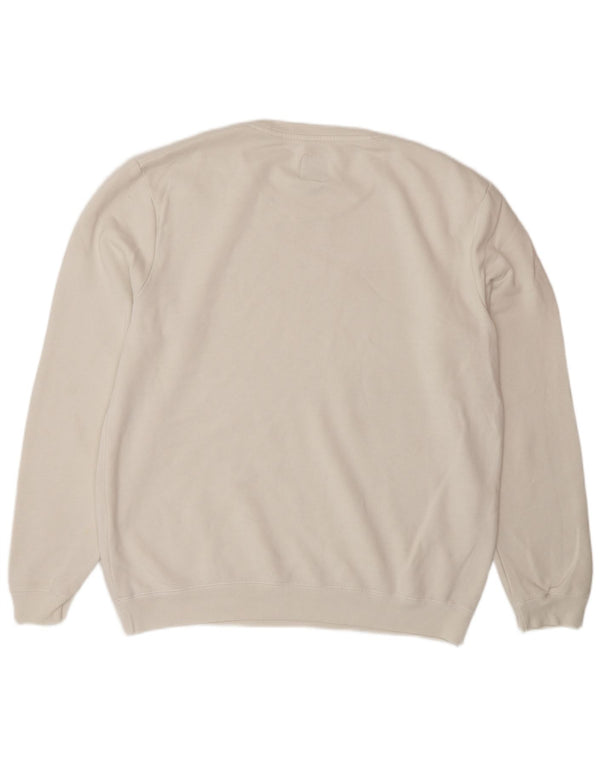 Jack Wills - Sudadera para hombre, talla grande, algodón blanco
