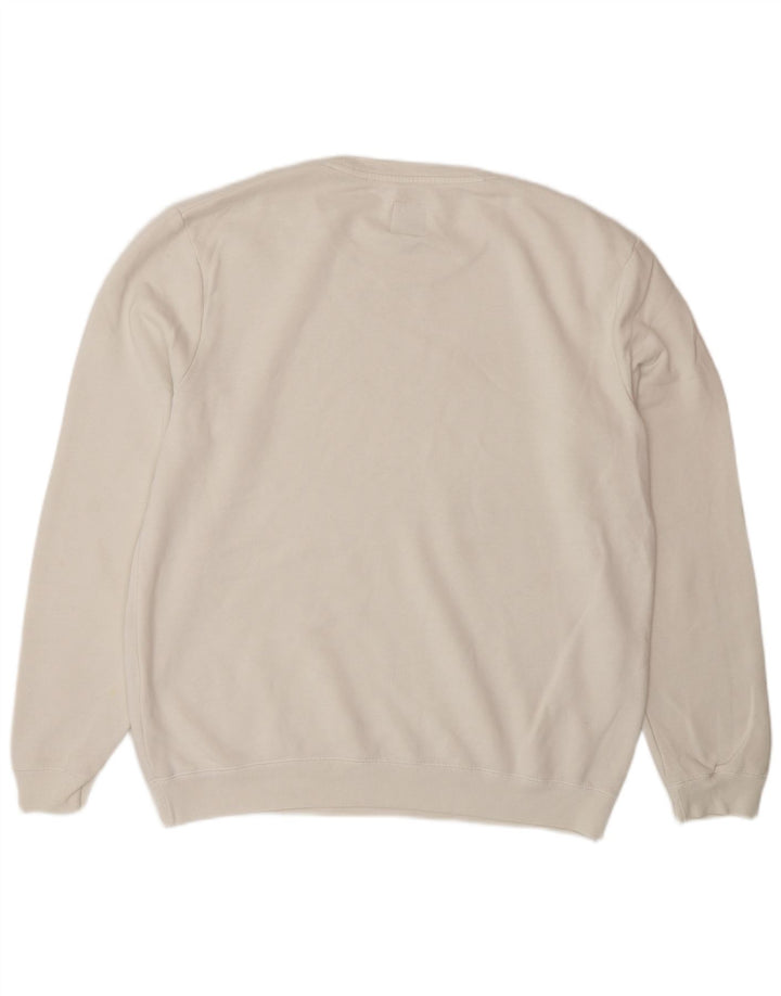 Jack Wills - Sudadera para hombre, talla grande, algodón blanco