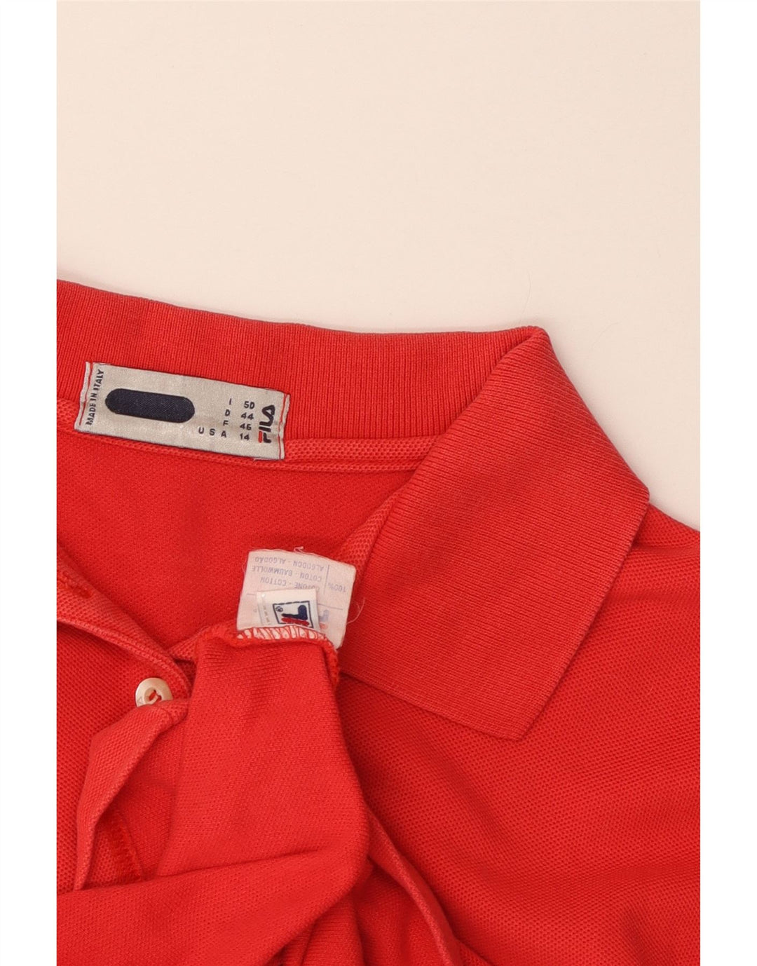 Polo Fila Mujer IT 50 XL Algodón Rojo