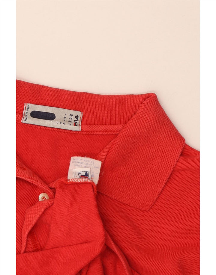 Polo Fila Mujer IT 50 XL Algodón Rojo