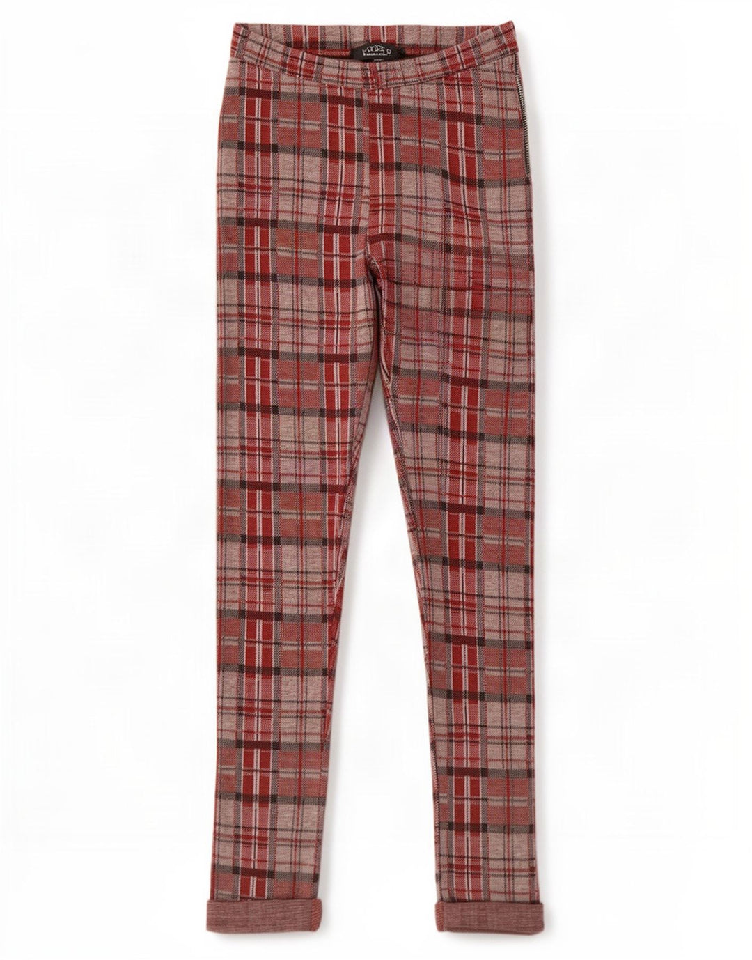 Topshop Leggings gráficos para mujer UK 8 Small Red Check Poliéster