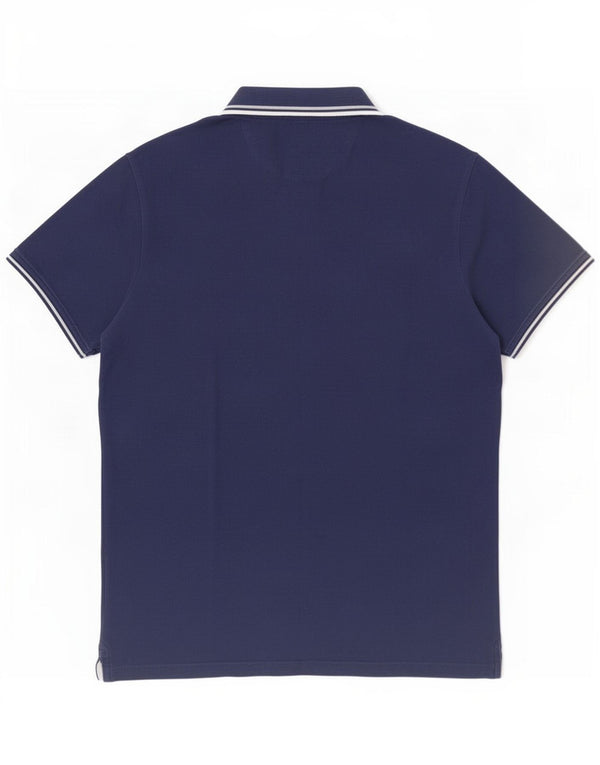 Champion Polo Para Hombre Grande Azul Marino A Rayas
