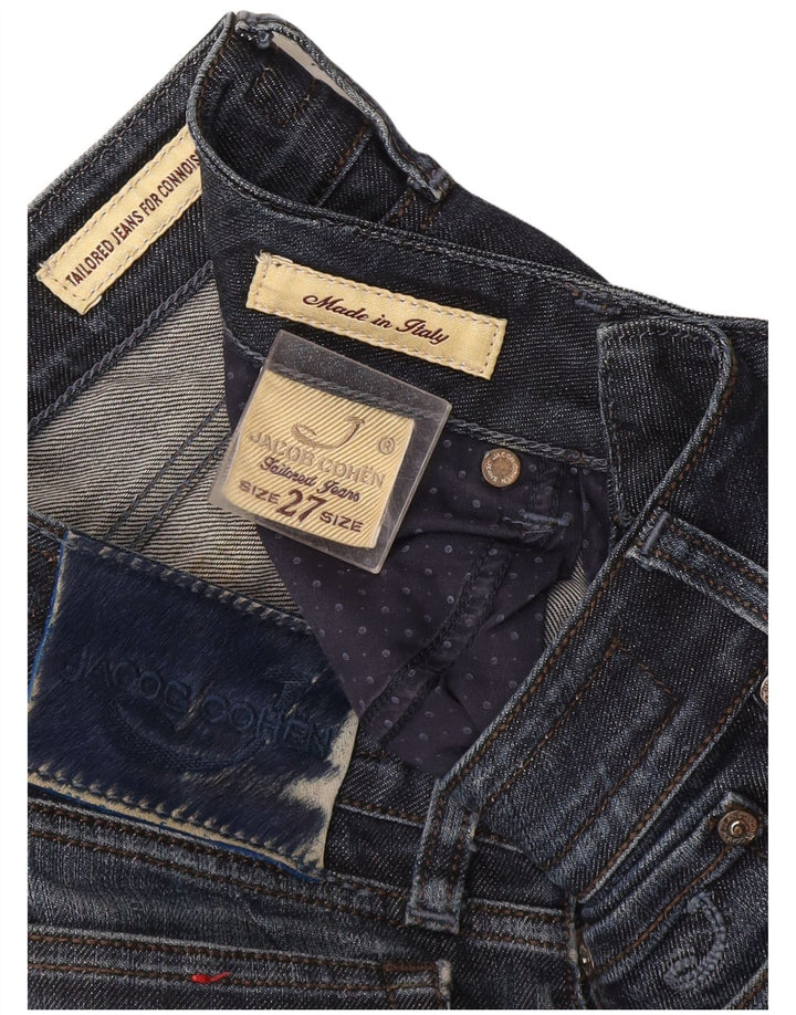 Jacob Cohen Vaqueros ajustados para mujer W27 L28 Algodón azul