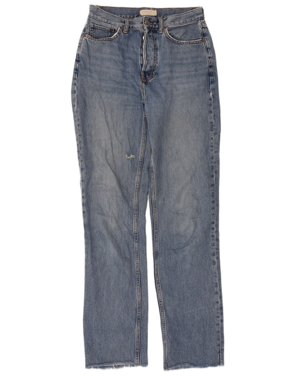 Vaqueros rectos desgastados Dad para mujer de Topshop W26 L32 Algodón azul