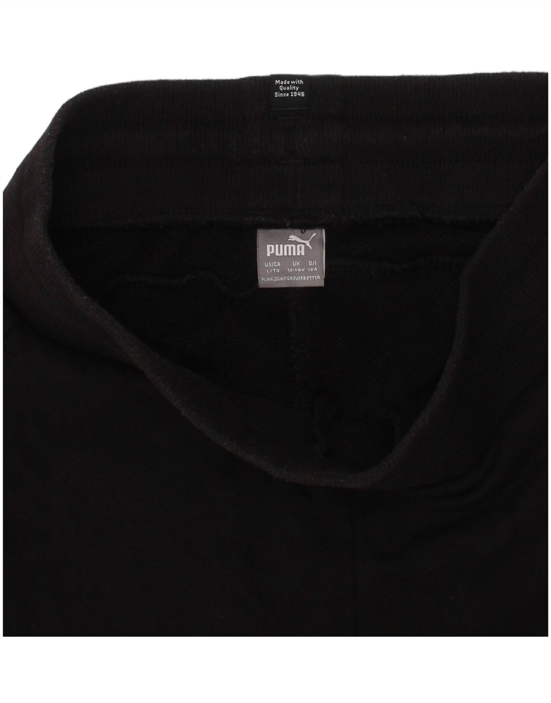 Puma Pantalón Corto Deportivo Niña 13-14 Años Negro Algodón