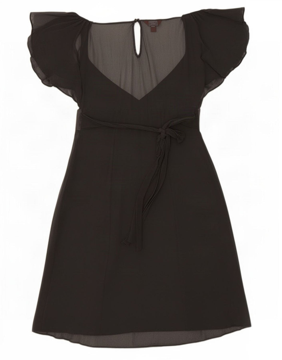 Monsoon Vestido Imperio para Mujer UK 42 Mediano Negro
