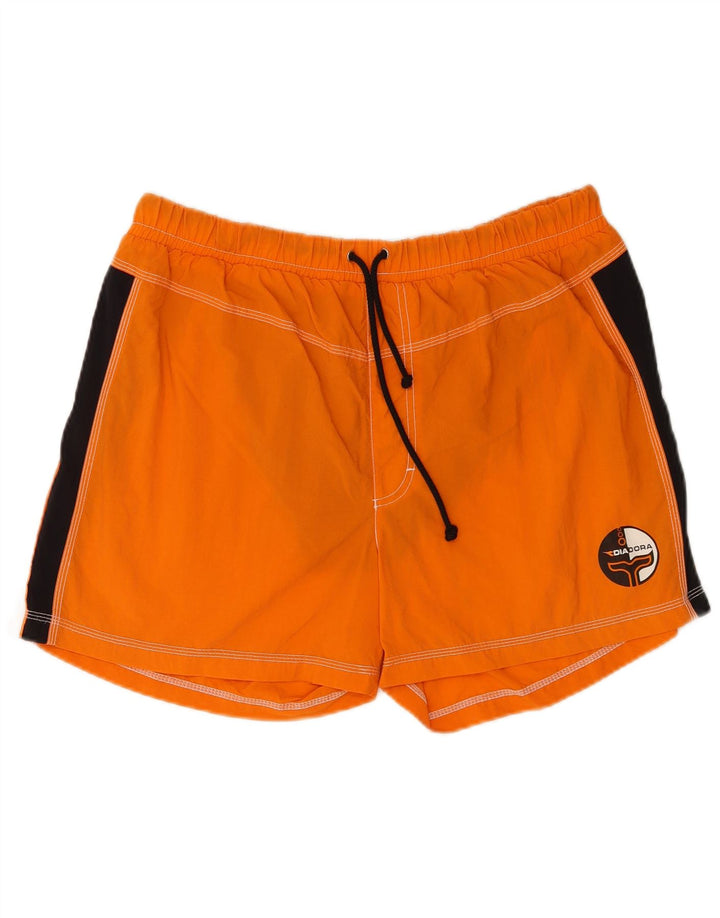 Diadora Bañador Regular Hombre 2XL Naranja Colorblock Poliamida