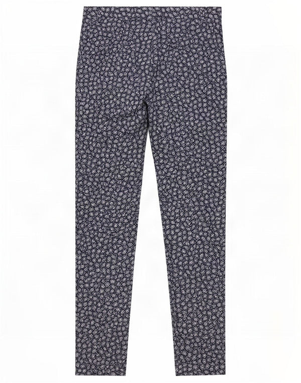 Massimo Dutti Pantalón Chino Mujer EU 38 Small W28 L27 Azul Marino Moteado