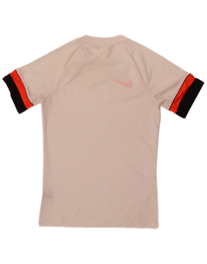 Camiseta Nike Dri Fit para hombre Top pequeño blanco color block Poliéster