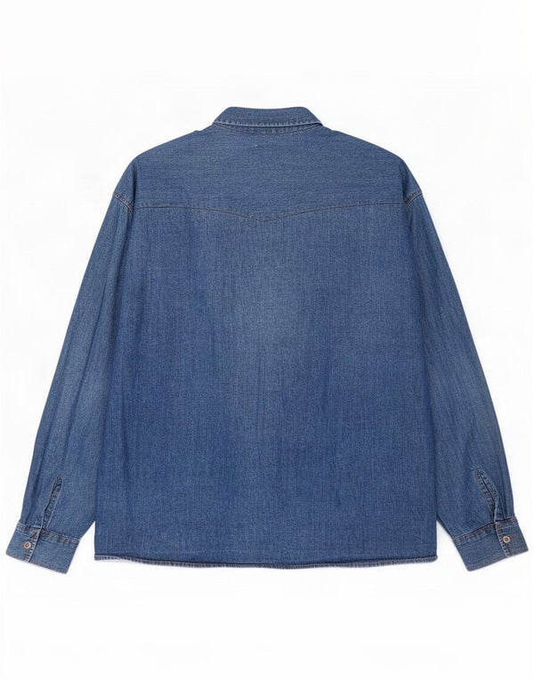 Colorado Mens Denim Shirt XL Blue Cotton