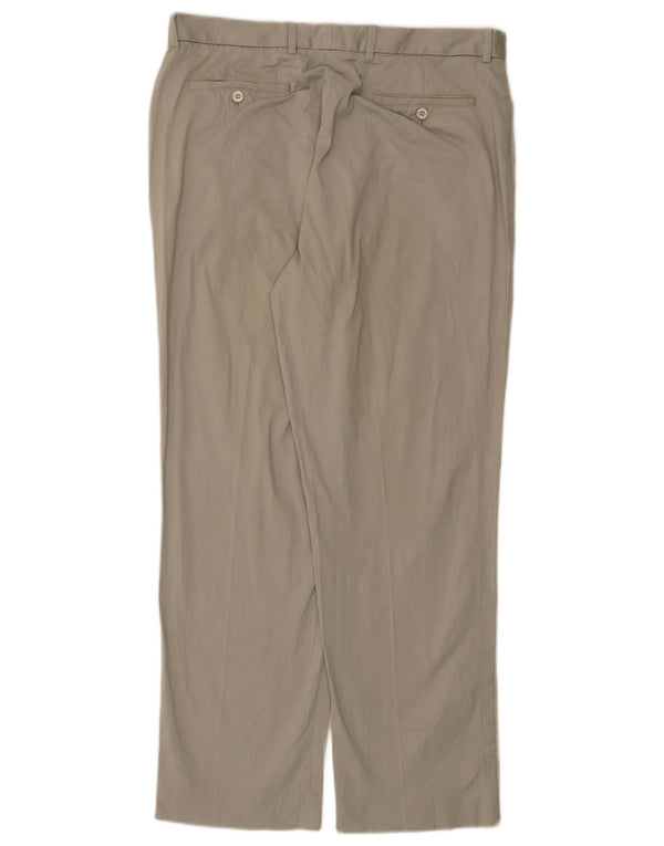 Versus By Gianni Versace Pantalones chinos rectos para hombre IT 52 XL W34 L30 Gris