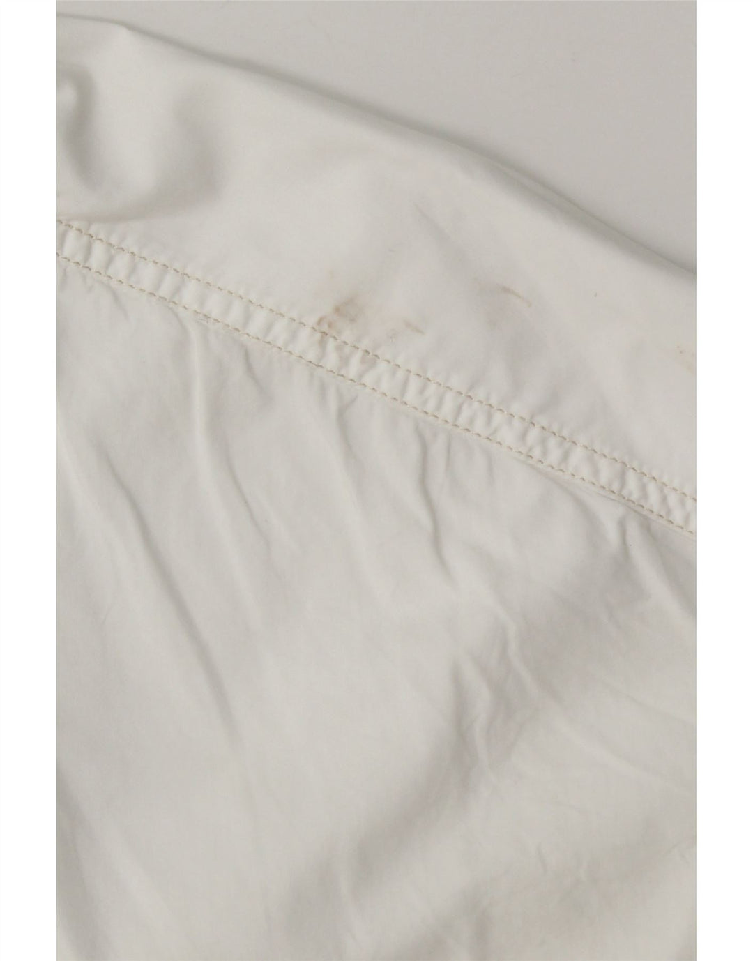 Benetton Camisa Extragrande Mujer UK 40 Small Algodón Blanco